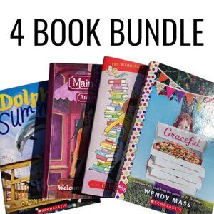 4 Book Bundle Lot Set Chapter Books Young Adult Literature Novels Books Stocking